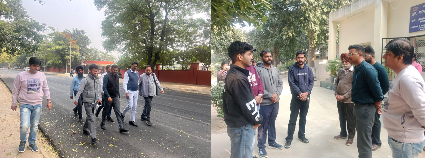 कमिश्नर टी. बेनिथ ने शहर की विभिन्न सड़कों, आरएमसी प्वाइंट और शहर में चल रहे विकास कार्यों का दौरा किया.